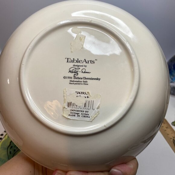 2 DEBRA CHERNIAWSKY CERAMIC PLATE Bowl MOOSE POTTERY 1996 TABLE ARTS - Picture 5 of 15